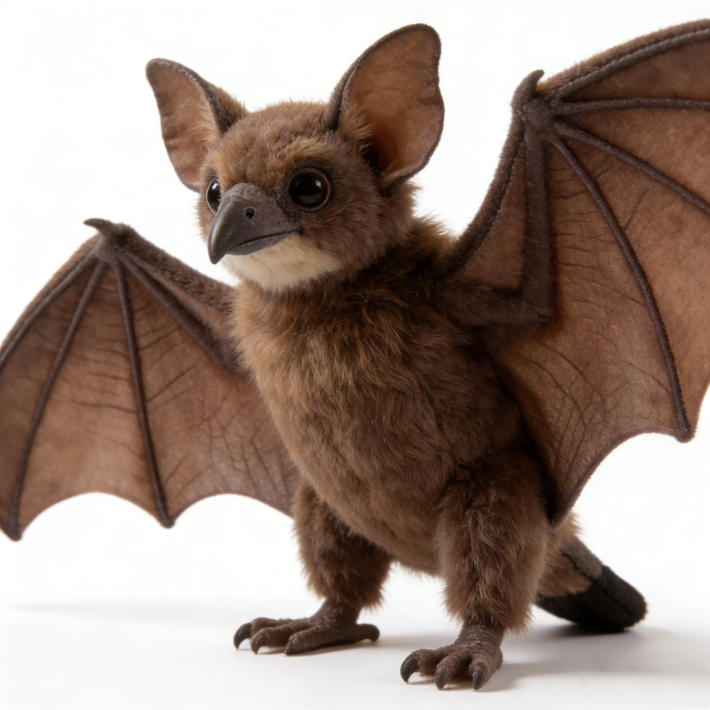 Cute & Realistic Brown Bat Plush Doll