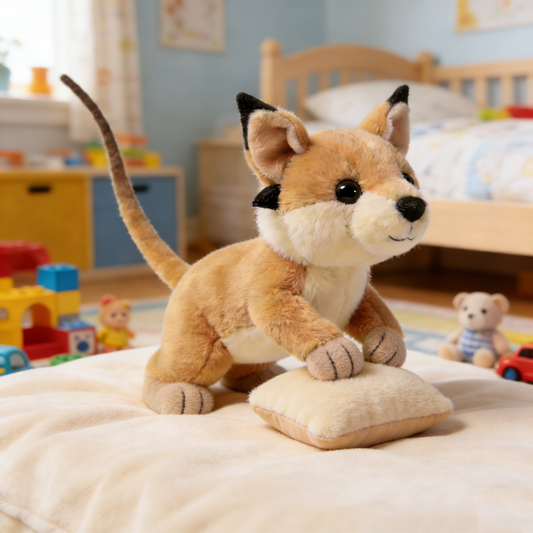 Energetic Meerkat Plush Toy