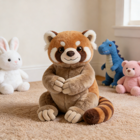 Well-Behaved Hugging Arms Red Panda Plush Toy