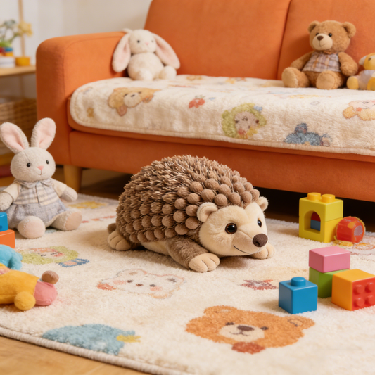 Round Chubby Hedgehog Plush Toy