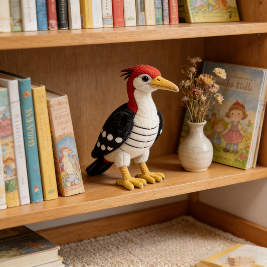 Vibrant & Colorful Woodpecker Plush Doll