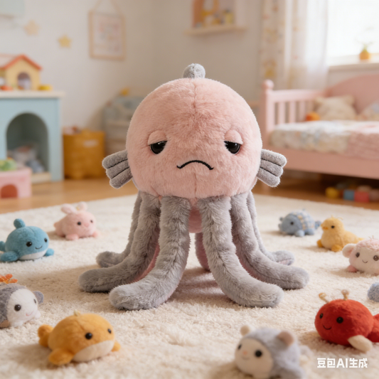 Grumpy Blobfish Plush Toy