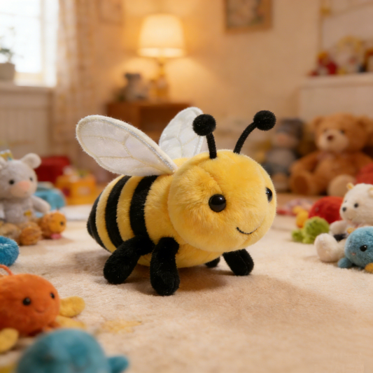 Round & Healing Bee Plush Doll