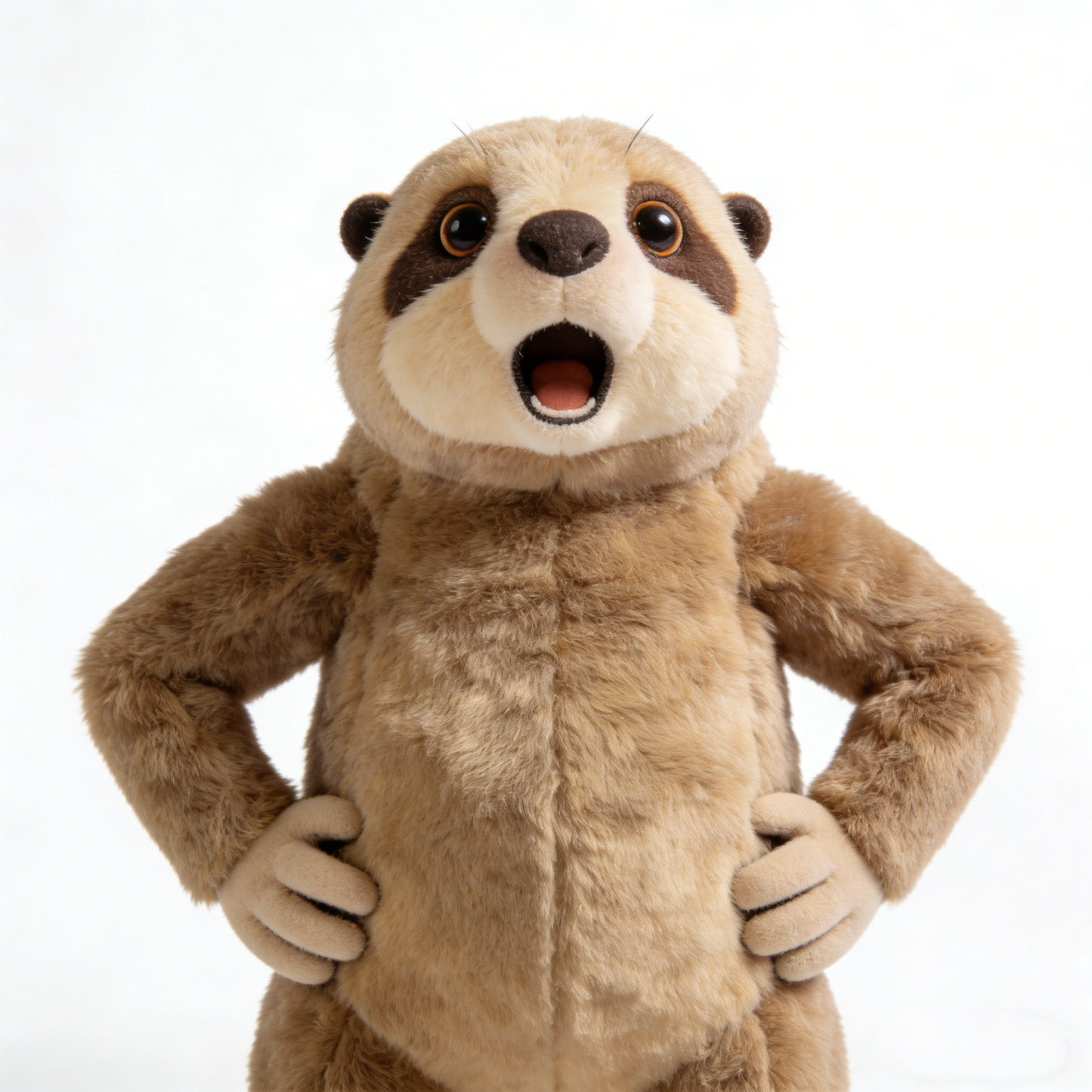 Energetic Standing Marmot Plush Toy