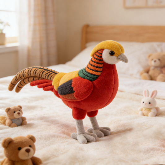 Gorgeous Golden Pheasant Plush Doll