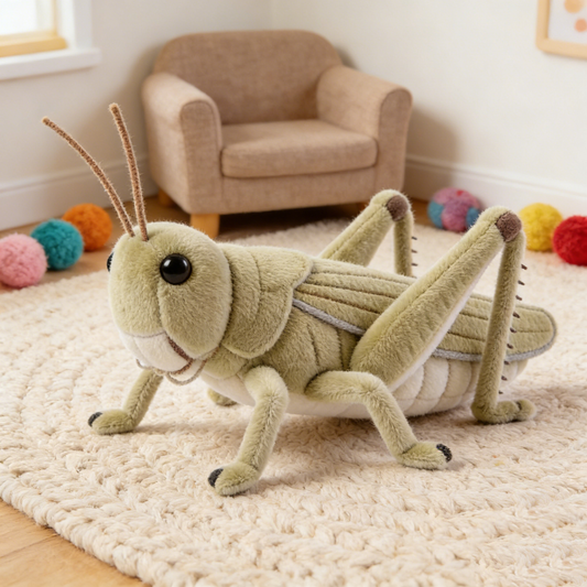 Cute & Realistic Grasshopper Plush Doll