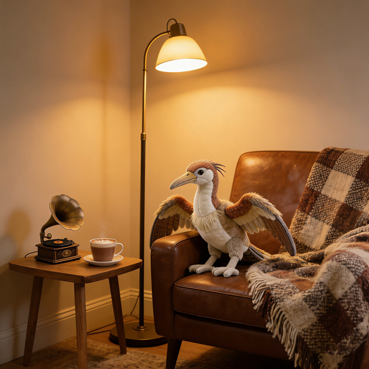 Vintage & Realistic Archaeopteryx Plush Doll