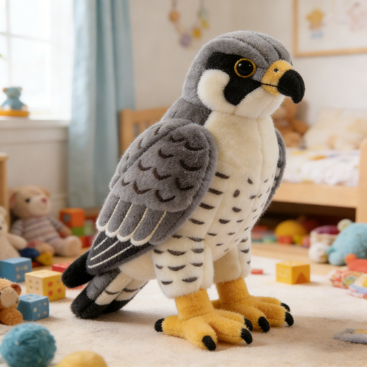 Majestic & Fierce Peregrine Falcon Plush Doll