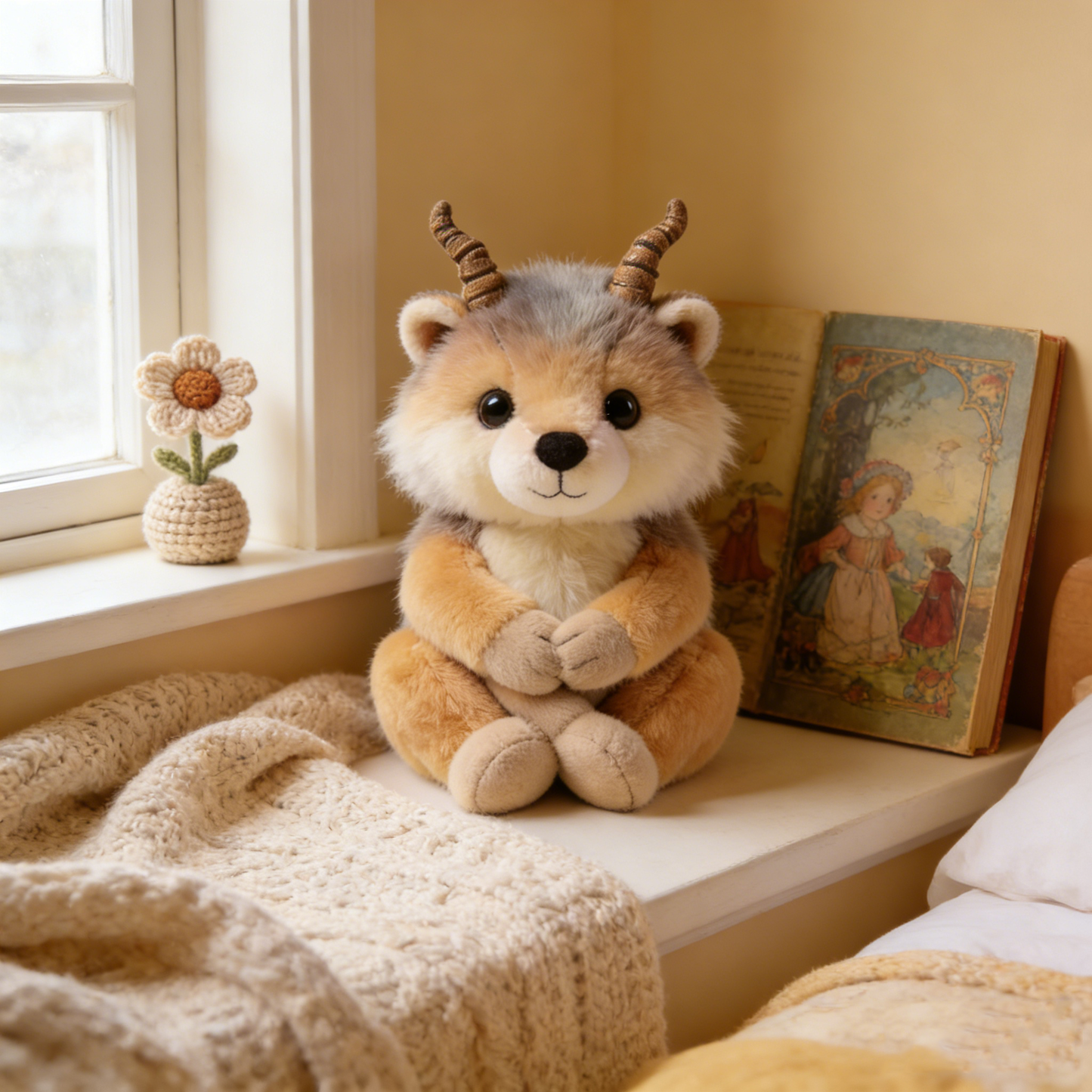 Elf-like Markhor Plush Toy